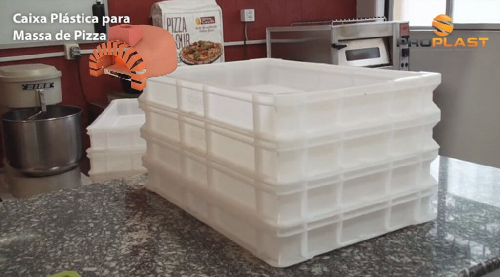 Caixa Plástica para Massa de Pizza Exclusiva